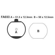Pasticche Freno Ant. EBC compatibili (EBC 33) con Moto Kawasaki Anni '70/'80 R1203300
