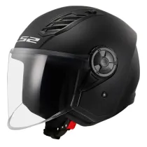 Casco Jet LS2 Airflow II colore Nero OF616