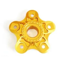 Flangia Portacorona in Ergal per Ducati monobraccio piccolo colore Oro 100702AD