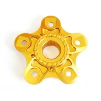 Flangia Portacorona in Ergal per Ducati monobraccio piccolo colore Oro 100702AD