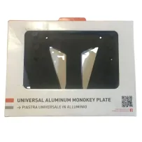 Piastra per Bauletti Monokey Originale Kappa in Alluminio Anodizzato Nero KM8B