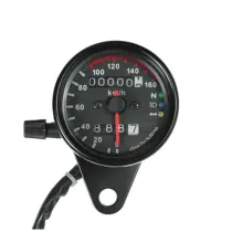 Tachimetro e Contachilometri ad ago Universale colore Nero Vintage Chaft IN898