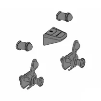 Kit di configurazione MONOKEY per portavaligie laterali KL One Fit Neutri Originale Kappa KOFMK