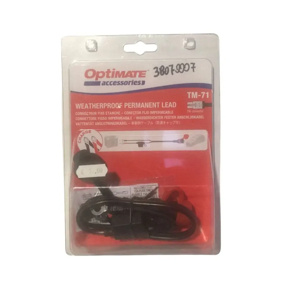 Cavo per caricabatterie batteria permanente impermeabile OptiMate™ 38070007 Cavo per caricabatterie batteria permanente impermeabile OptiMate™ 38070007