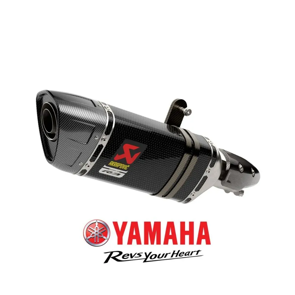 Marmitta Slip-on Originale Akrapovič per Yamaha R3 e MT-03 2022/25 907983290700