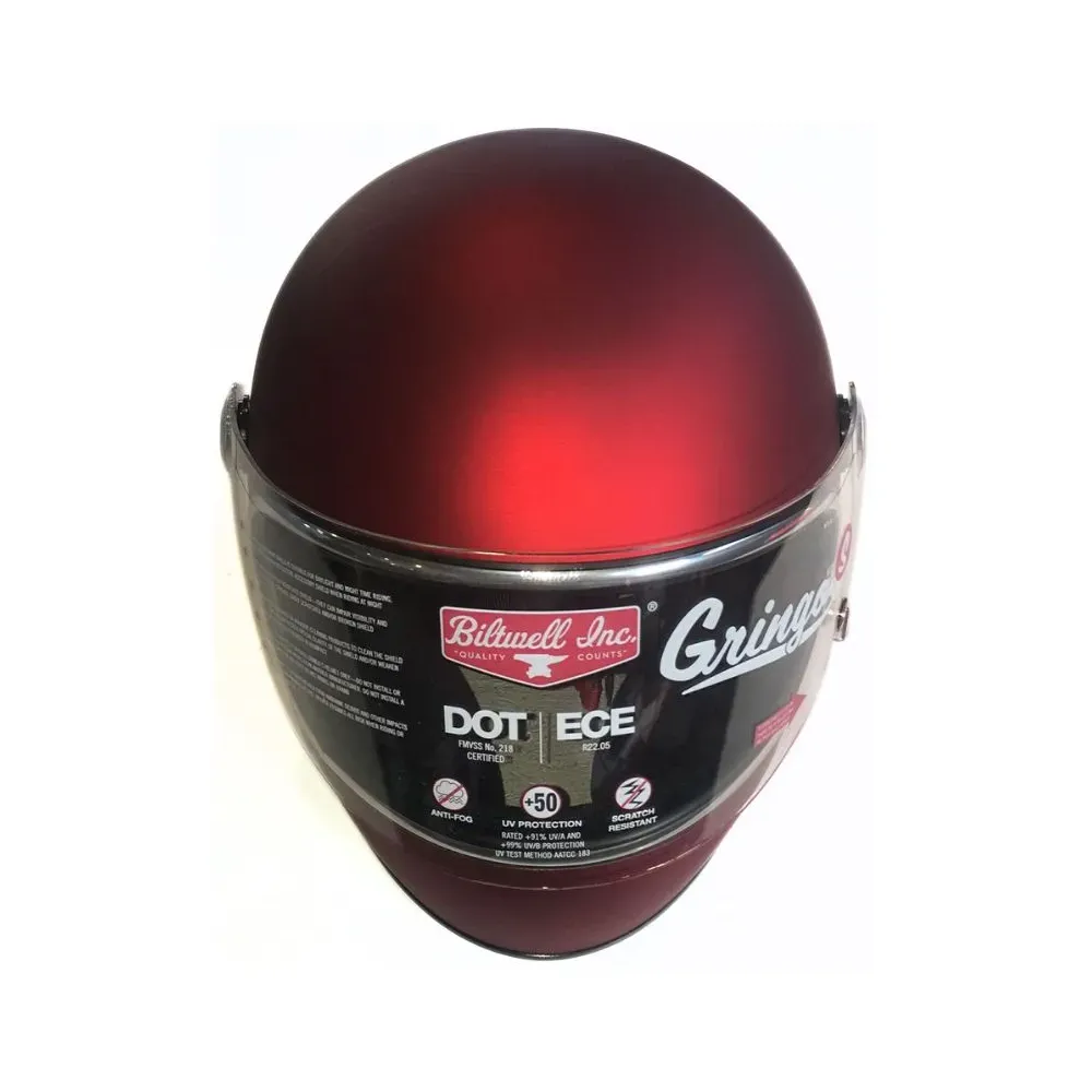 Casco Integrale Biltwell Gringo-S FL RD colore Rosso Taglia S 010111511