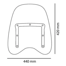 Parabrezza Custom Universale Originale Puig CC0003W